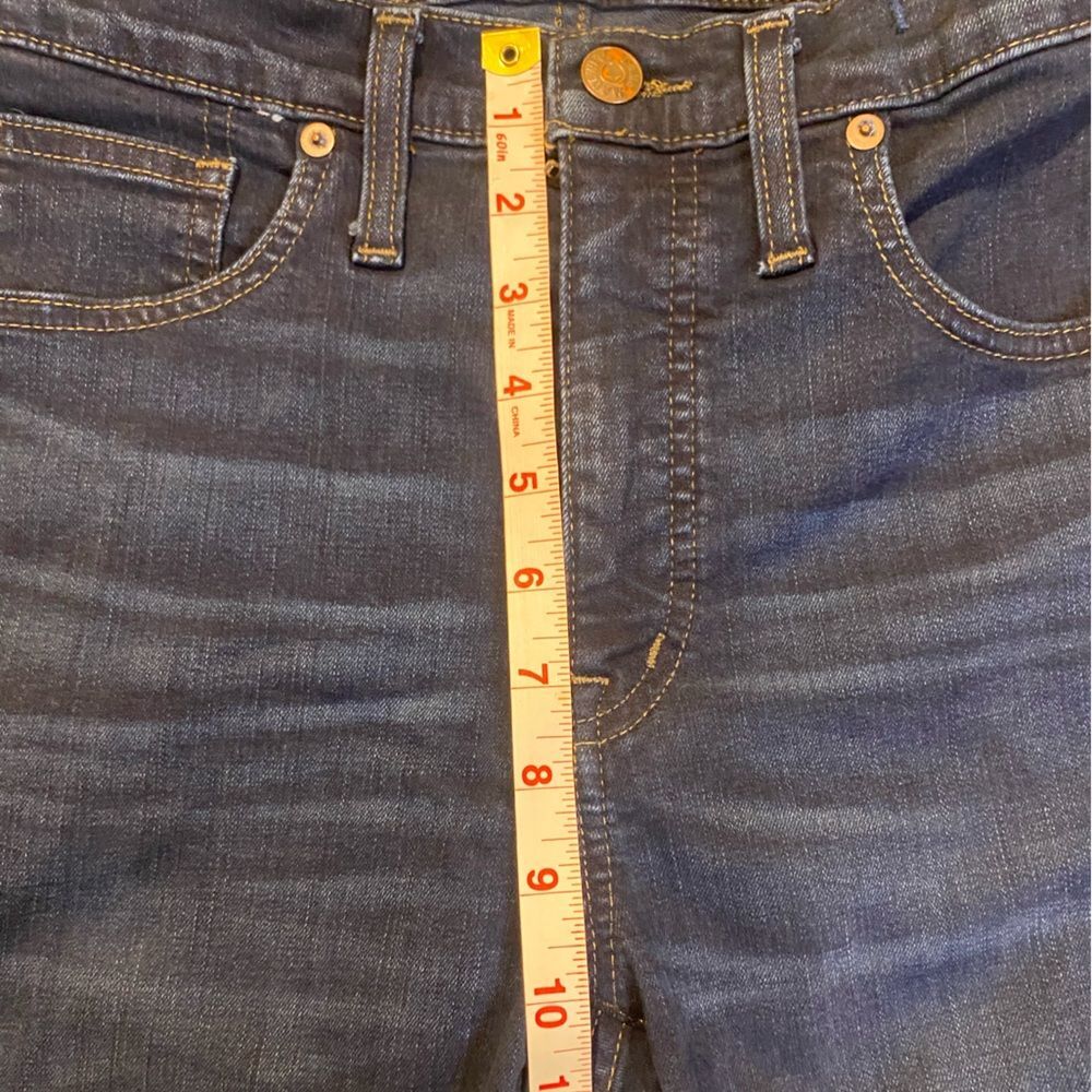 Madewell Dark Wash 10 Inch High Rise Skinny Jeans - Picture 11 of 11